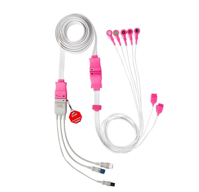 Kendall DL Multi Bedside EKG Leadwire System, 5 Lead, 8/bx, 10 bx/cs 