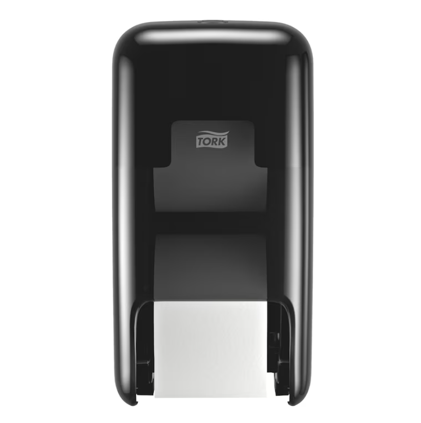 Tork OptiServe 2-Roll Coreless Toilet Paper Dispenser, Black T7/T5