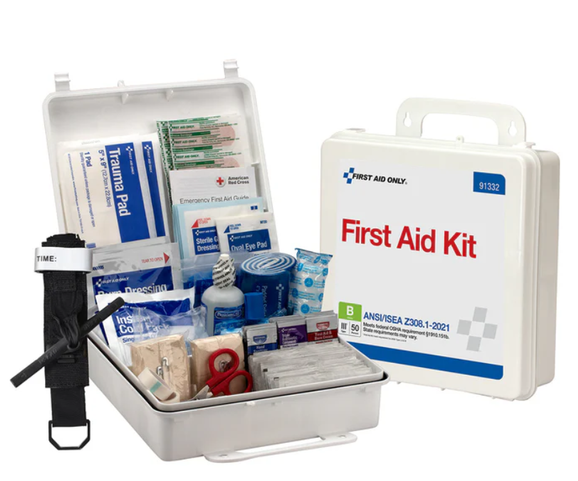 First Aid Kit, 50 Person, ANSI 2021 Class B, Plastic (DROP SHIP ONLY - $150 Minimum Order)