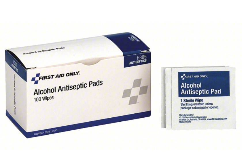 Alcohol Prep Pads, 100/bx 12bx/cs (DROP SHIP ONLY - $150 Minimum Order)
