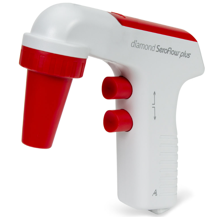 Pipette Controller, Motorized, Serological, Diamond SeroFlow Plus, Rechargeable, 120v 60Hz, with US Plug