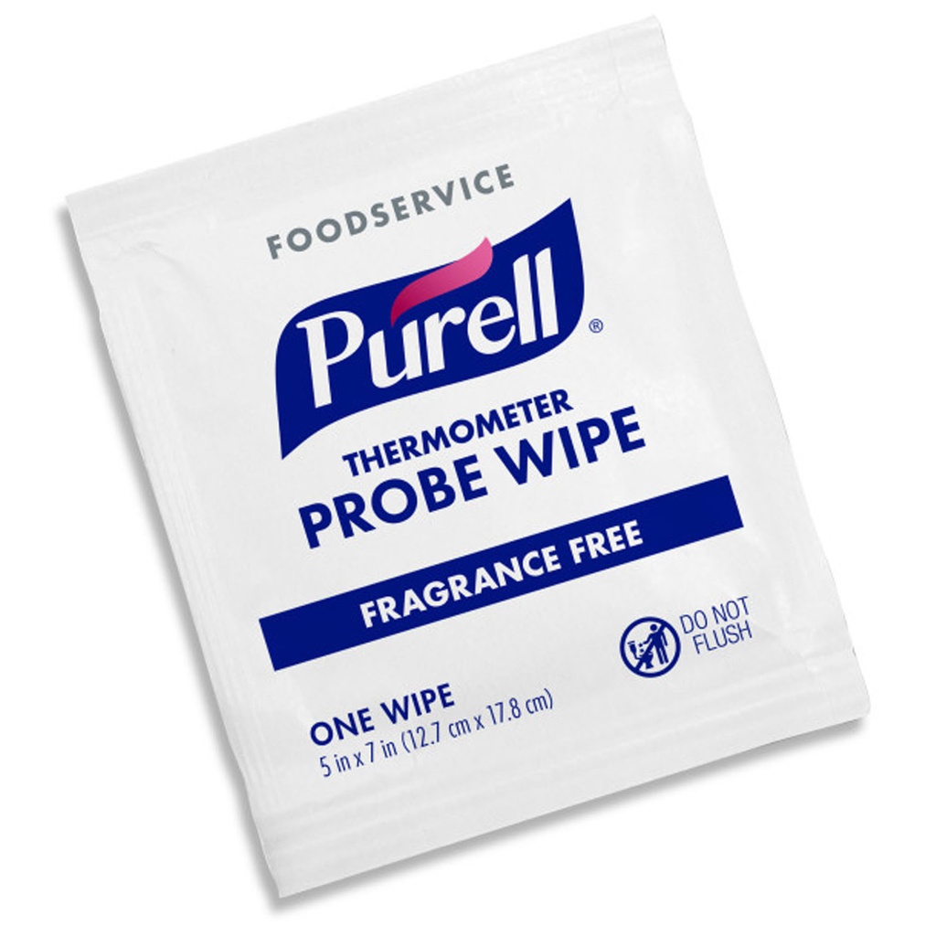 PURELL® Thermometer Probe Wipes, 1000ct, Individually Wrapped, 1/pk, 1000pk/cs