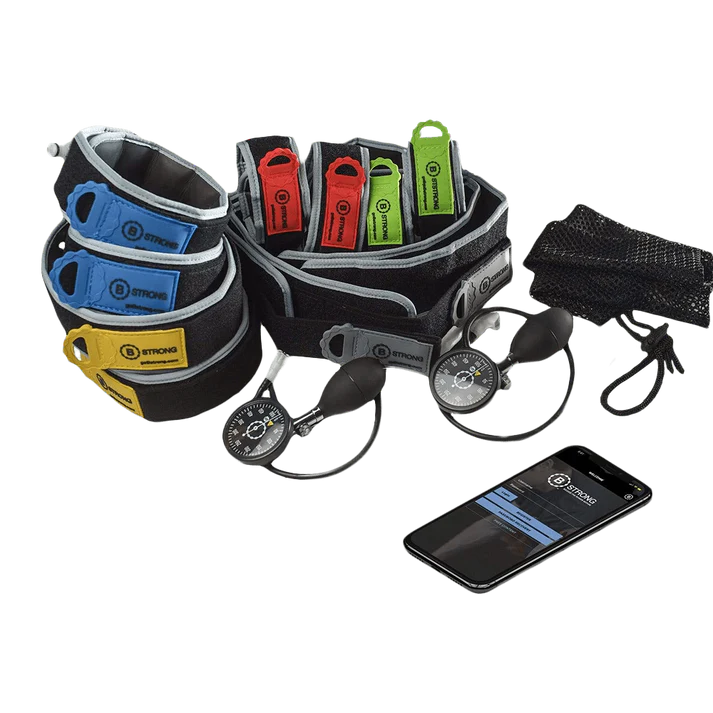 BFR Professional Package, 10 BFR Bands, 2 Hand Pumps, Tape Measure, Carrying Bag, B Strong Guidance App License