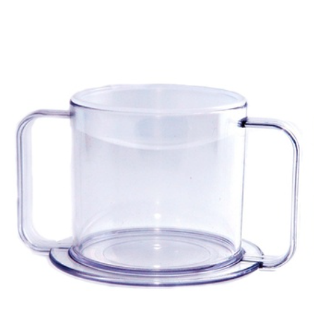 2 Handle Mug, Clear, 6 oz (A handling charge of $9.95 will be added to any order under $25.00) 