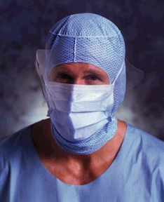 Face Mask, Wraparound Side Shield, 50/bx, 4 bx/cs 