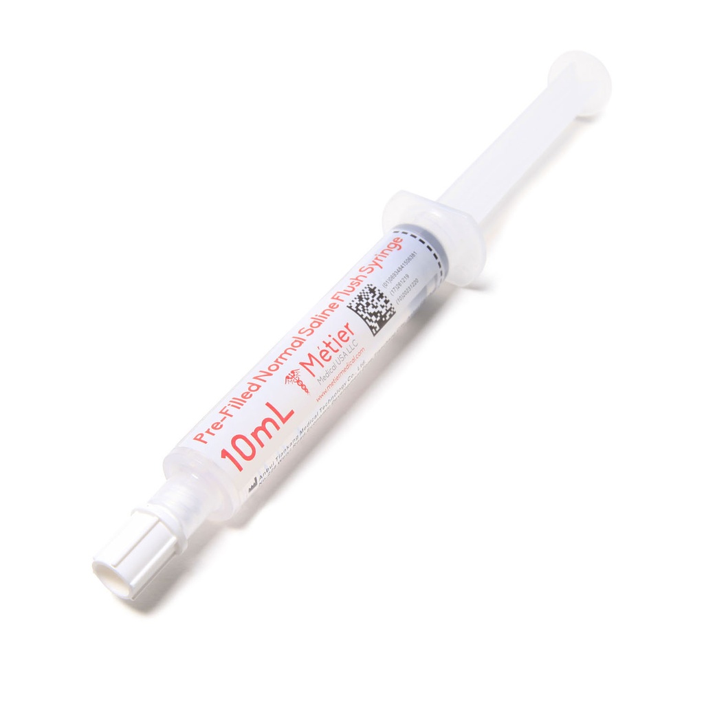 Pre-Filled Saline Syringe, Safe-T-Flush, 10 mL, 30/bx, 10 bx/cs