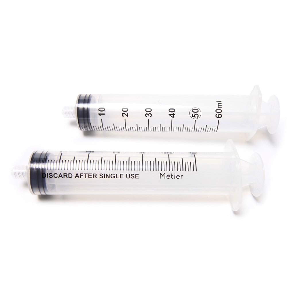 Hypodermic Standard Syringe, Disposable, 60mL, 25/bx, 12 bx/cs