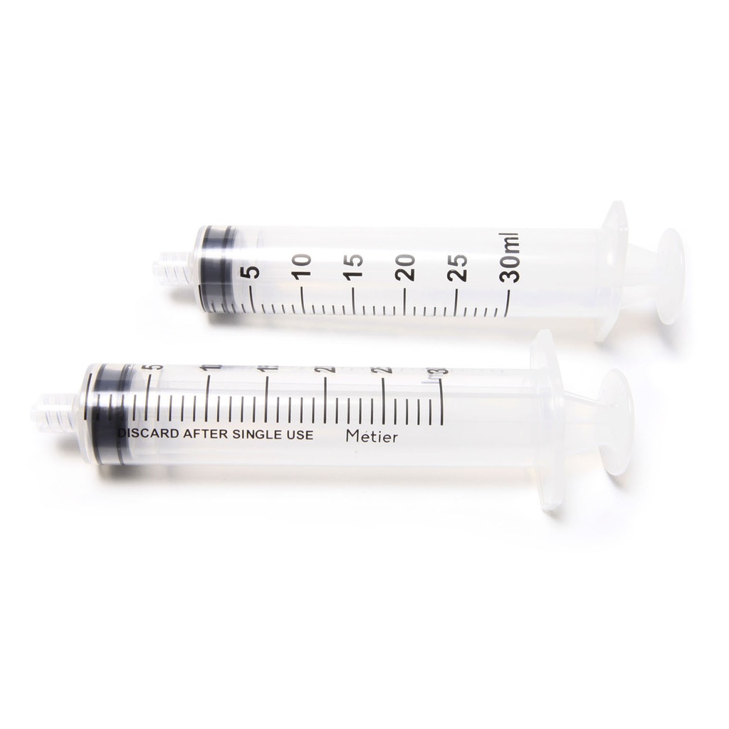 Hypodermic Standard Syringe, Disposable, 30mL, 30/bx, 12 bx/cs