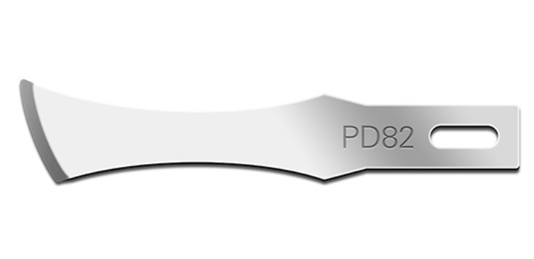 Podiatry Blade, Swann Morton, PD82 Stainless Steel, Sterile (5822) 25/bx 
