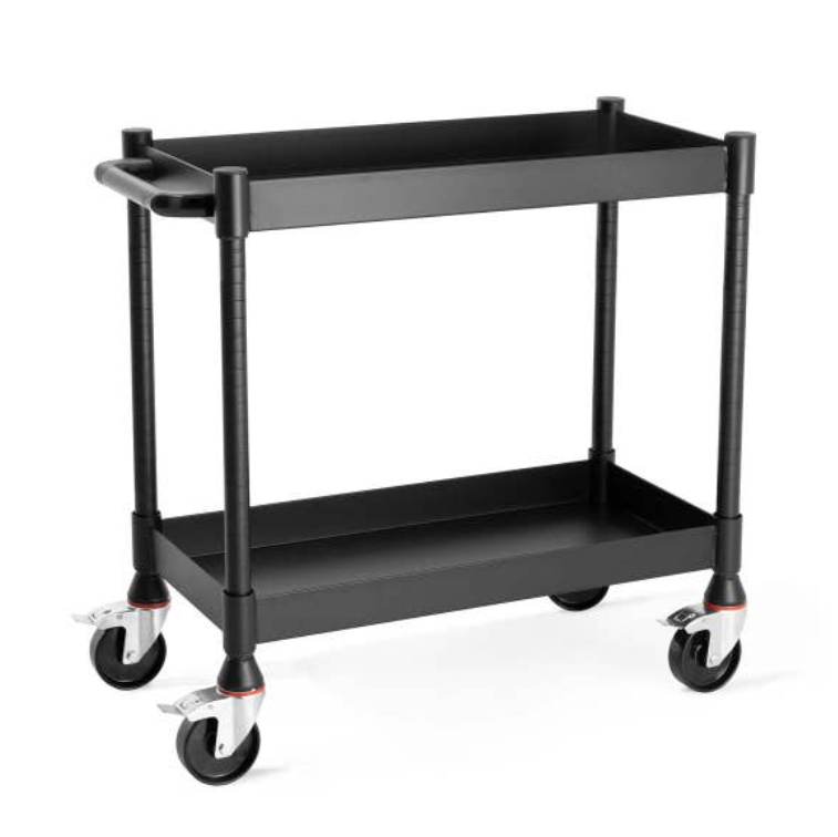 Luxor MightyHaul 18” Heavy-Duty Utility Cart w/Two Reversable Shelves