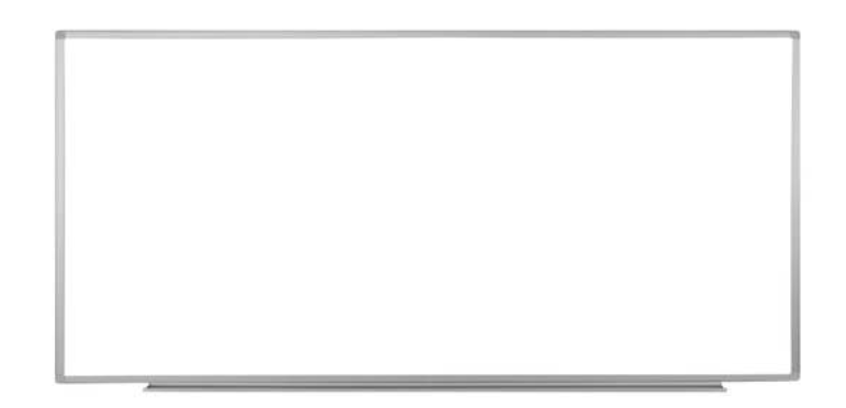 Luxor Dry Erase Magnetic Wall Mount White Board, 90x40, Aluminum Frame