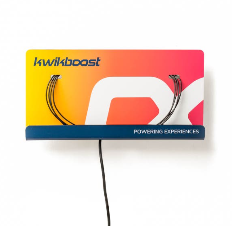 Luxor KwikBoost Standard Courtesy Charging Station, Wall Mounted w/Custom Graphics
