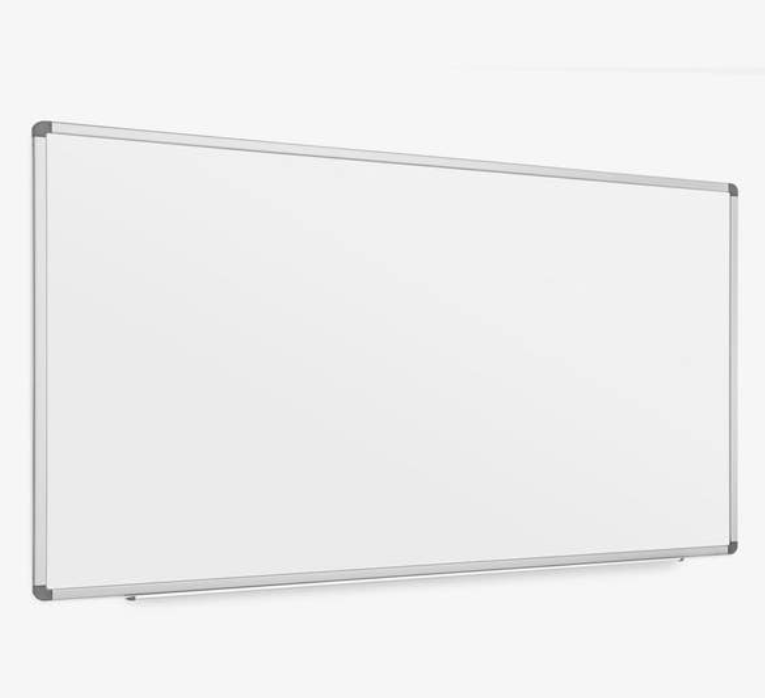Luxor Dry Erase Magnetic Wall Mount Porcelain White Board, 96x40, Aluminum Frame