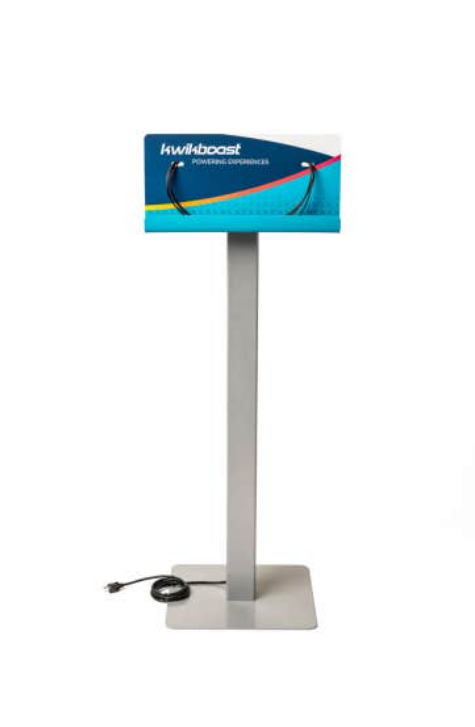 Luxor KwikBoost Standard Courtesy Charging Station, Freestanding w/Custom Graphics