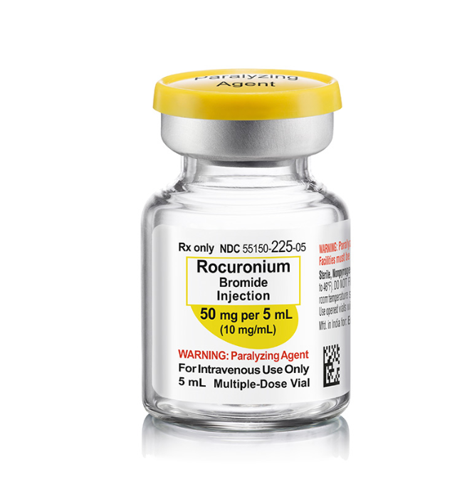 Rocuronium Bromide Injection, 50 mg/5 ml (10 mg/ml), MDV, 10/bx (Rx) 