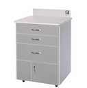MTI MTC-ASG Mobile Cabinet, 3-Drawer, 2-Door, w/Locks, Trim-White 