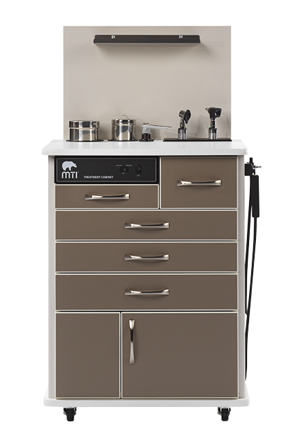 MTI TC100AS ENT Cabinet, Sit-down, Standard Configuration 1, Trim-White 