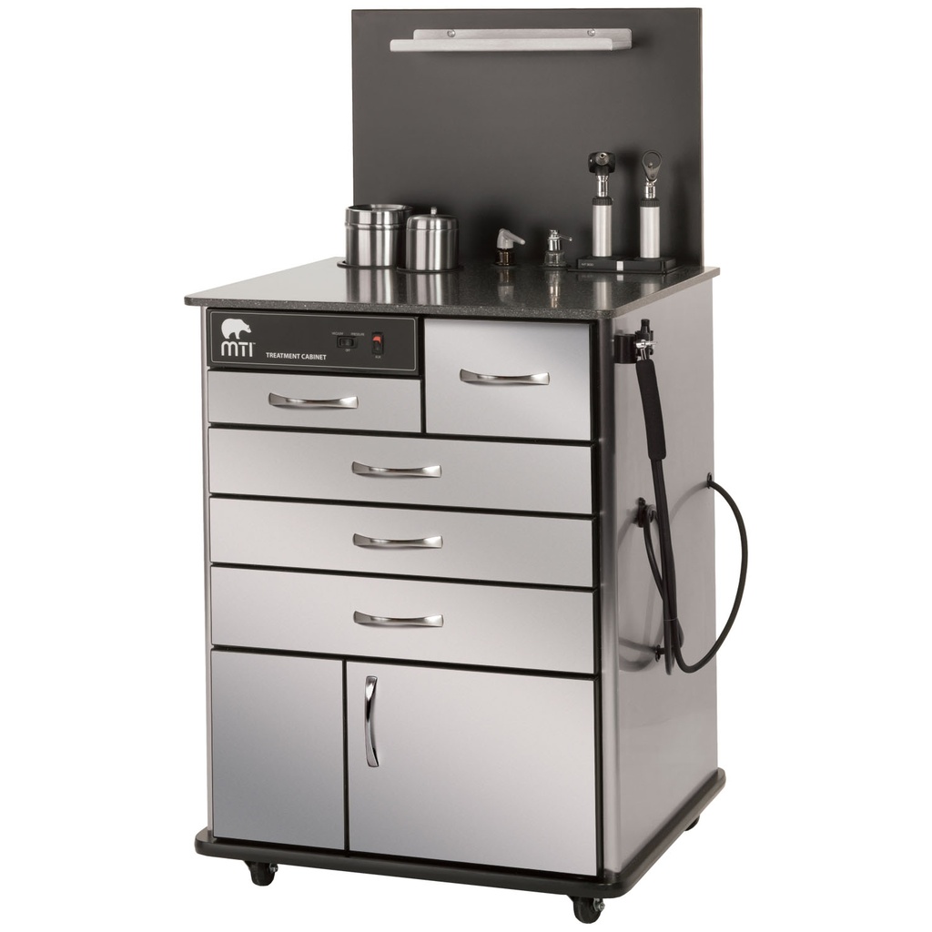 MTI TC100AS ENT Cabinet, Sit-down, Standard Configuration 1, Metal-Stainless Steel 