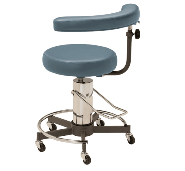 MTI 330 Stool, Hydraulic Pump, w/Body Support, Premium