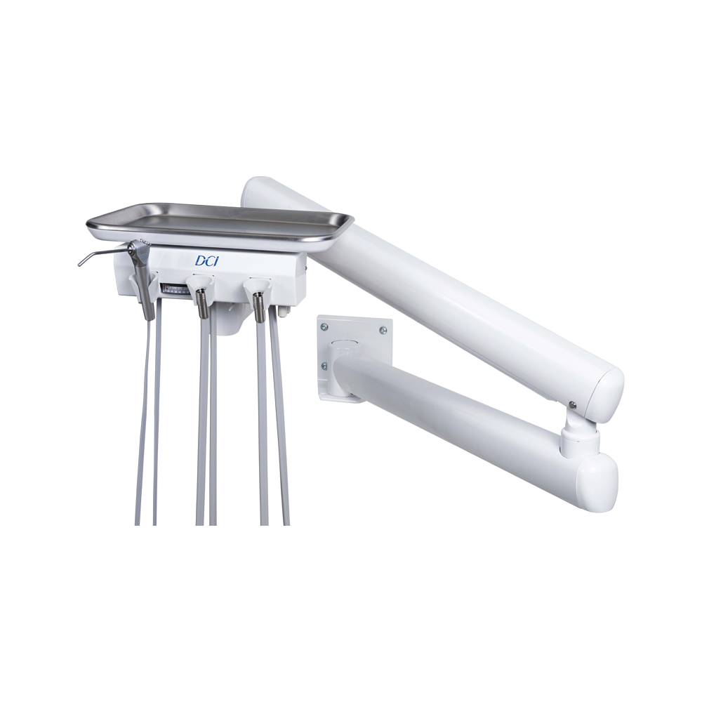 DCI Alternative Arm Mounted 2 Wet w/Tray & White Flex Arm