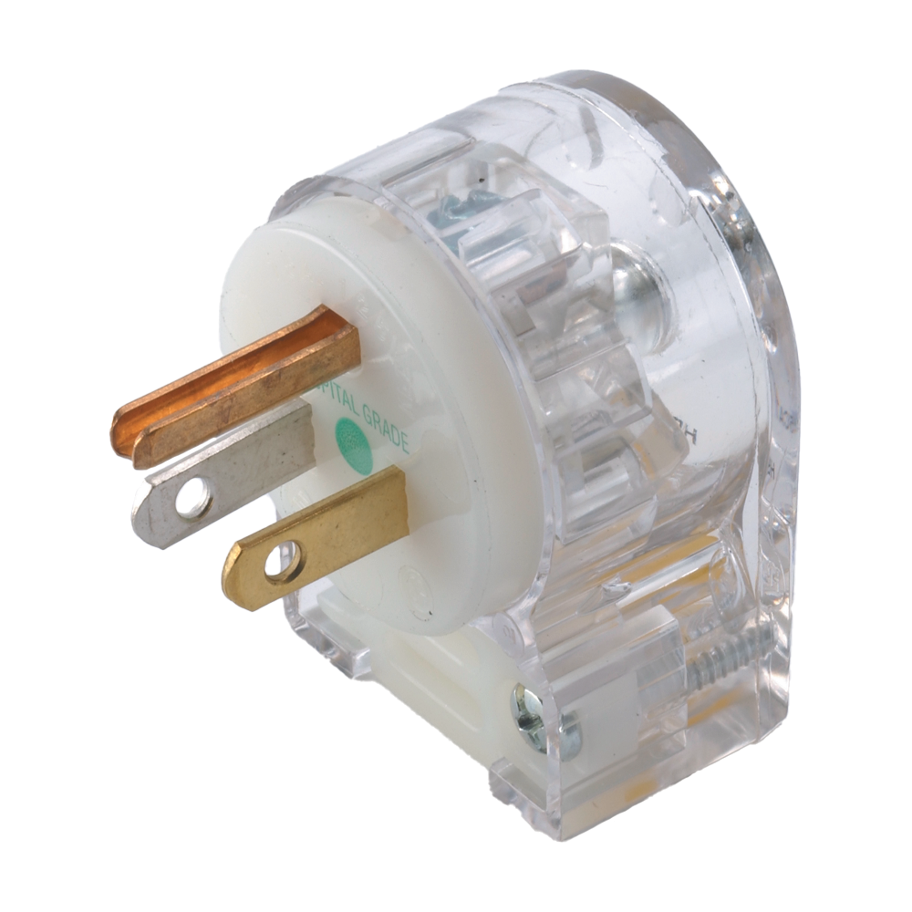 Hospital Grade Plug, Right Angle, Male
