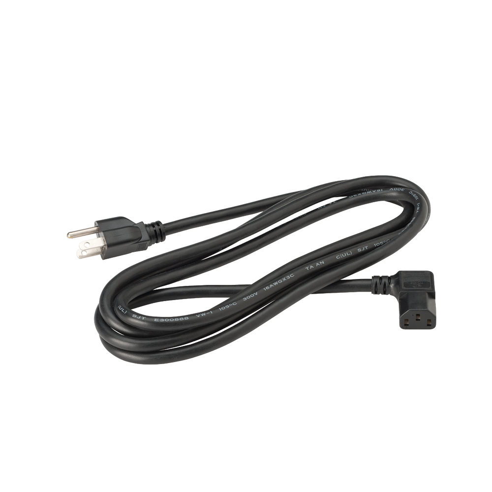 Power Cord, Right Angle, #16 Gauge