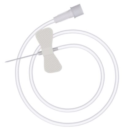 FiveTen-K Winged IV Infusion Set, White, 19g x 0.75" with 12" Tubing