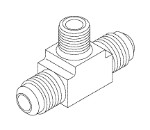 Union Tee Fitting (1/4" Sae-45™ Flare)
