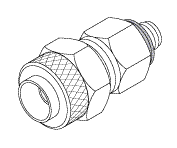Polyflo Fitting (1/4" Tube X #10-32 Male)