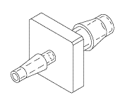 Adaptor Fitting (1/16" Barb X 1/8" Barb)