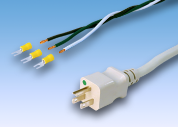 Hospital Grade Power Cord (15A @125Vac, 10Ft)