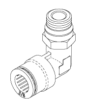 Swivel Elbow (3/8" Push-In X 1/4" Mpt)
