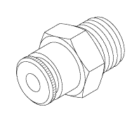 Male Connector (5/32" Push-In X 1/8" Mpt)