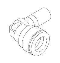 Elbow Fitting (3/8" Push-In X 3/8" Stem)