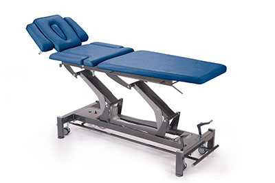 Montane Andes, 7 Section Wide Hi-Lo Treatment Table, Foot Bar Lift, 4 Casters - BLK