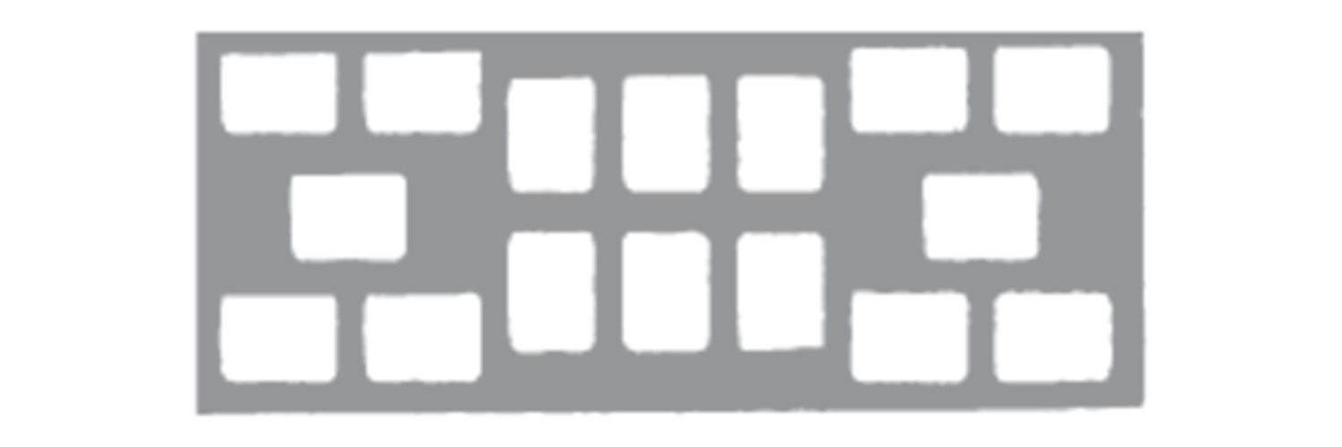 Flow Klear-Vue Cardboard Mounts 16-6V