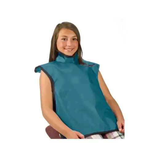 Flow Child Bib Apron w/Collar, Lead, Teal