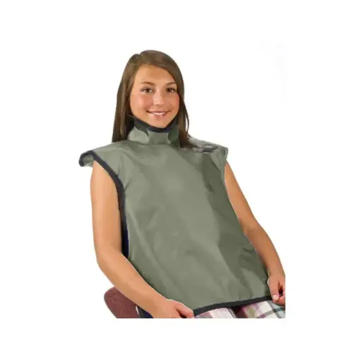 Flow Child Bib Apron w/Collar, Lead, Gray