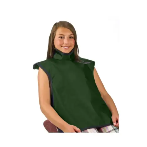 Flow Child Bib Apron w/Collar, Lead, Hunter Green