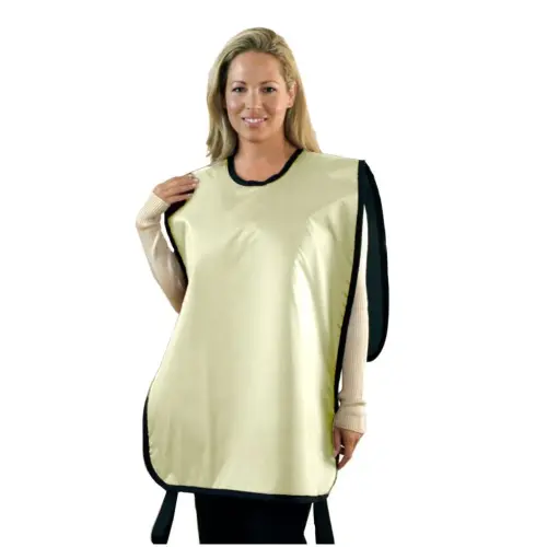 Flow Adult Panoramic Apron, Lead, Antimicrobial Beige