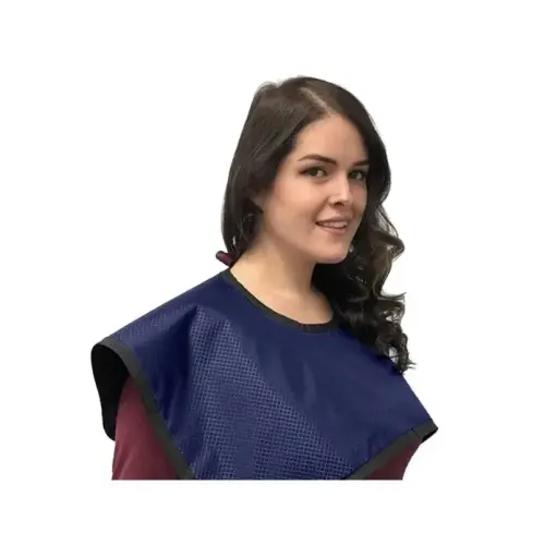 Flow CBCT Pano Cape w/o Collar, Lead, Royal Blue