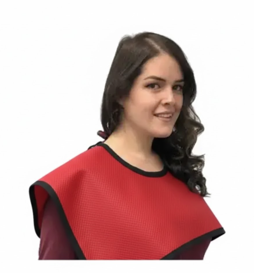 Flow CBCT Pano Cape w/o Collar, Lead, Red