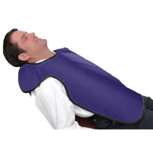 Flow Adult Bib Apron w/o Collar, Lead Free, Purple