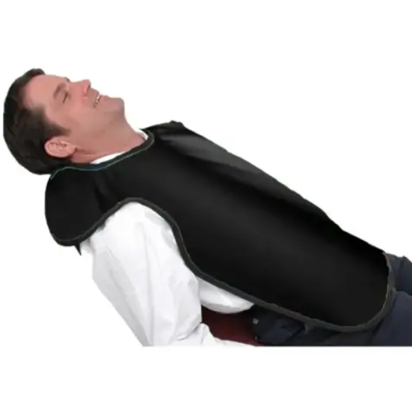 Flow Adult Bib Apron w/o Collar, Lead Free, Black