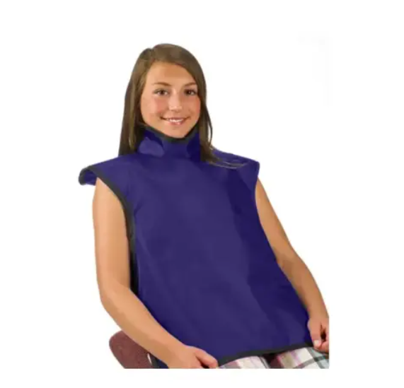 Flow Child Bib Apron w/Collar, Lead Free, Purple