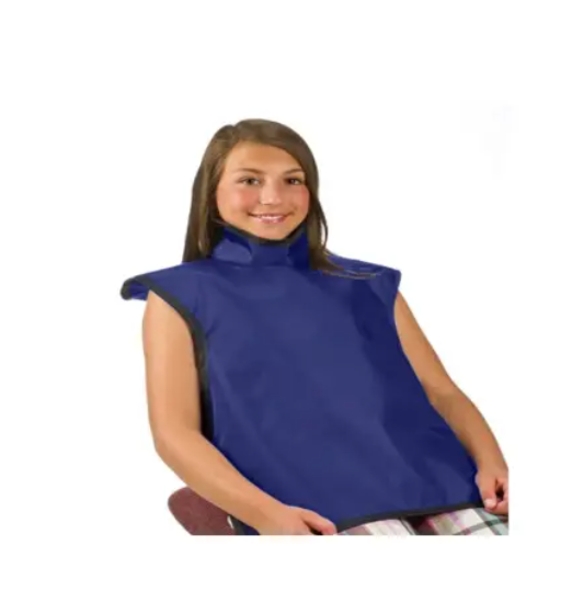 Flow Child Bib Apron w/Collar, Lead Free, Royal Blue