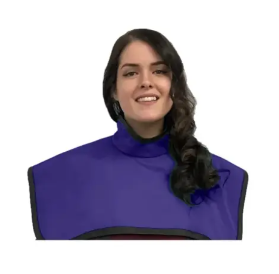Flow CBCT Pano Cape w/Collar, Lead Free, Purple