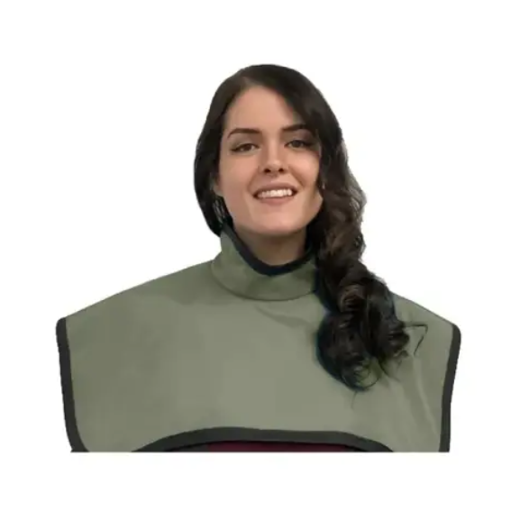 Flow CBCT Pano Cape w/Collar, Lead Free, Grey