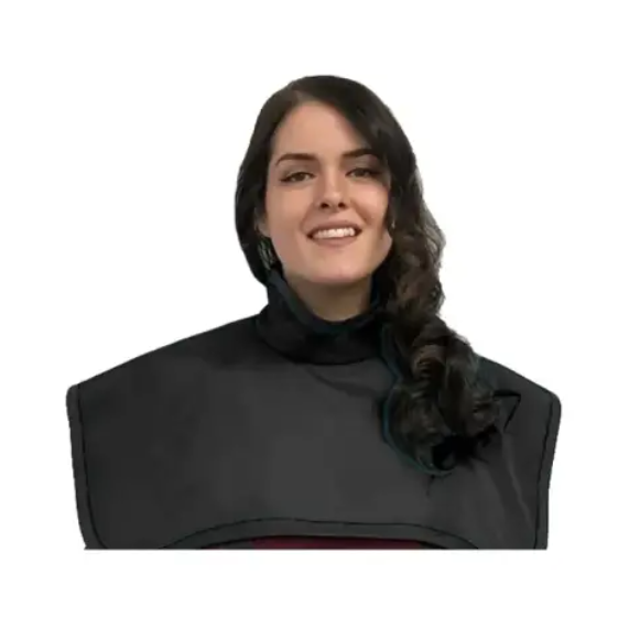 Flow CBCT Pano Cape w/Collar, Lead Free, Black