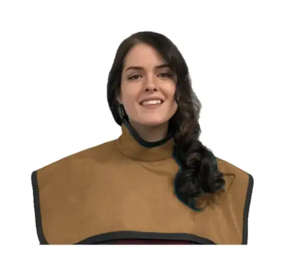 Flow CBCT Pano Cape w/Collar, Lead Free, Beautiful Bronze